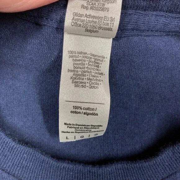 Clarion University T Shirt Adult Large Blue Short Sleeve Golden Eagles College - Picture 4 of 8